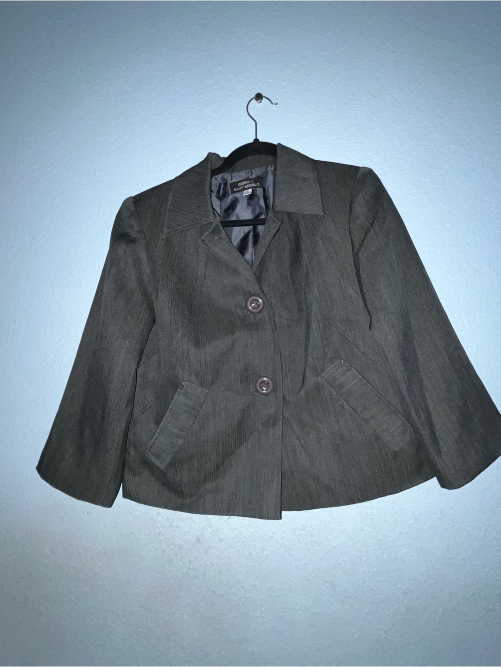 Women's Dark Gray Tailored Blazer Jacket